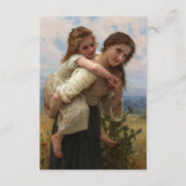 Aangename last William Adolphe Bouguereau Informatiekaartje (Voorkant)
