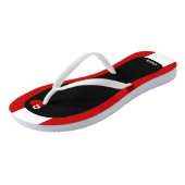 Aangename Tonga Vlagkleuren Patriottisch Teenslippers (Schuin)