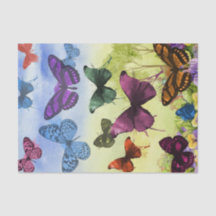 Aangepast 10 lb-weefselpapier, witte, BUTTERFLY WE