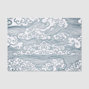 Aangepast 10lb-weefselpapier, White-Japans CLOUD Tissuepapier