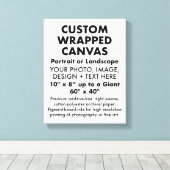 Aangepast 11-inch x 14-inch PREMIUM GEWRAPPEERDE A Canvas Afdruk (Insitu (Houten vloer))