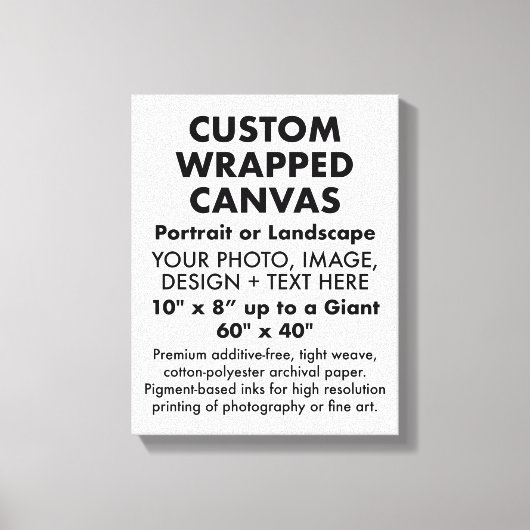 Aangepast 11-inch x 14-inch PREMIUM GEWRAPPEERDE A Canvas Afdruk (Voorkant)