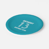 Aangepast 13e jaar Aangepaste kleur V14J Papieren Bordje