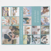 Aangepast 15-fotocollage fleece deken (Voorkant (Horizontaal))