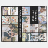 Aangepast 15-fotocollage fleece deken (Voorkant (Horizontaal))