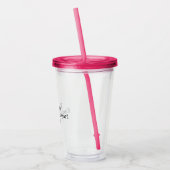 Aangepast 16 oz, Fuchsia Pink Acryl Drinkbeker (Links)