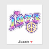 Aangepast 1973 Pro Roe-Sticker - Schoonheid hippy- Sticker (Vel)