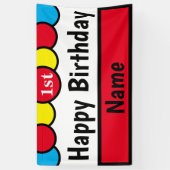 Aangepast, 1 geboorte spandoek (Verticaal)