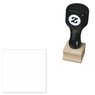 Aangepast 1" x 1" Rubber Stamp, Ink Pad Color = Ge Rubberstempel