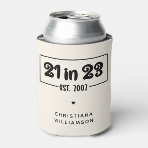 Aangepast 21ste verjaardag cadeau 21 op 23.00 uur blikjeskoeler