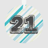 Aangepast 21ste verjaardag Ornament (achterkant)