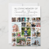 Aangepast 24 fotocollage bedankkaart (Voorkant)