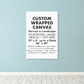 Aangepast 24-inch x 36-inch PREMIUM GEWRAPPEERDE A Canvas Afdruk (Insitu (Houten vloer))