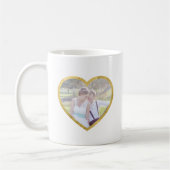 Aangepast 2 Foto's — Faux Gold Border Koffiemok (Links)
