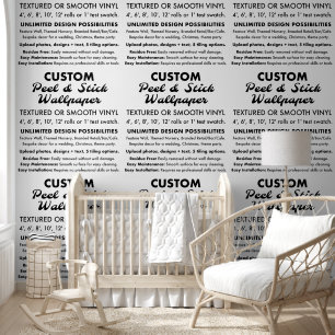 Aangepast 2 ' x 12 ' Gladde Peel & Stick Behang