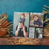 Aangepast 3 Foto collage Beste oom ooit Fotoplaat (Zijkant)