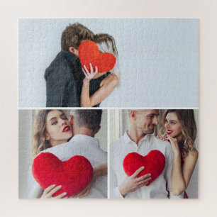 Aangepast 3 Foto Puzzel Liefhebbers Valentijnsdag