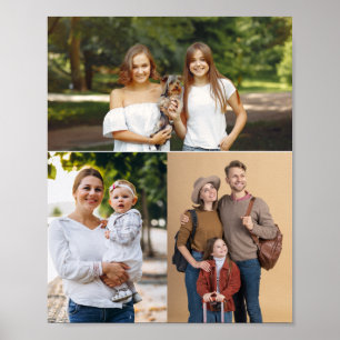 Aangepast 3 fotocollage poster