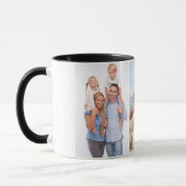 Aangepast 3-fotocombinatiemogelijkheden - zwart-wi mok (Links)