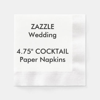 Aangepast 4,75-inch COCKTAIL-afneembaar papier ser Servet