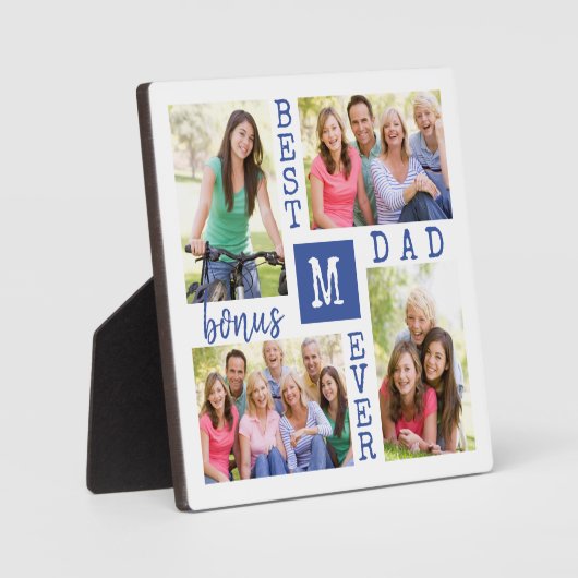 Aangepast 4 Foto Collage Beste Bonus Pap Ooster Bl Fotoplaat (Voorkant)