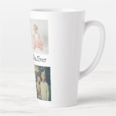 Aangepast 4 Foto collage Beste opa ooit Latte Mok (Rechts)