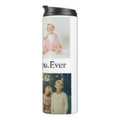 Aangepast 4 Foto collage Beste opa ooit Thermosbeker (Geroteerd rechts)