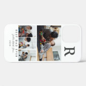 Aangepast 4 Foto Collage Beste pap ooit monogramme Case-Mate iPhone Case (Achterkant (horizontaal))