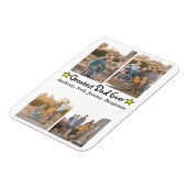 Aangepast 4 Foto groot pap ooit Vaderdag Magneet (Linkerzijde)