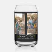 Aangepast 4 Foto Grootste Papa Ooit Vaderdag Blikvorm Glas (Voorkant)