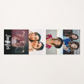 Aangepast 4 Fotocollage Aangepaste naam en monogra Yogamat (Voorkant (horizontaal))