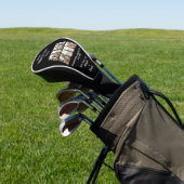 Aangepast 4 fotocollages Bonus vaders dag Golfheadcover (Insitu)