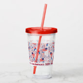 Aangepast 4 juli acryl drinkbeker (Achterkant)