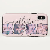 Aangepast 4 Monogram met handgeschreven foto-voorb Case-Mate iPhone Case (Achterkant (horizontaal))
