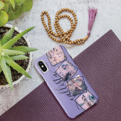 Aangepast 4 Monogram met handgeschreven foto-voorb Case-Mate iPhone Case