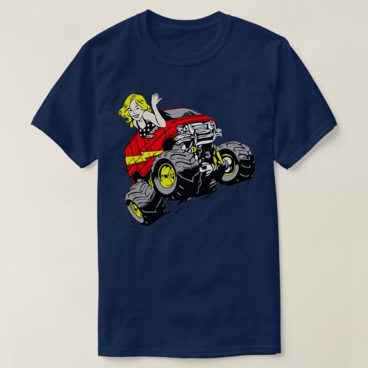 Aangepast 4x4-station Retro T-shirt (Design voorkant)
