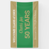 Aangepast 50-yr-klassenreülebanner spandoek (Verticaal)