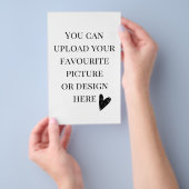 Aangepast 5,5 inch x 8,5 inch flyer (Hand)