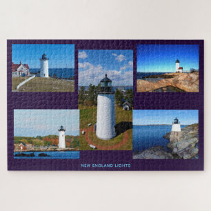 Aangepast 5 Fotocollage-vuurtoren Legpuzzel