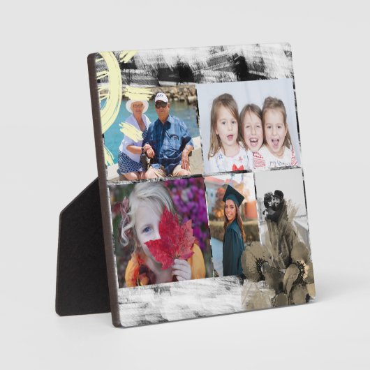 Aangepast 5 Foto's zwart en wit Abstract Fotoplaat (Voorkant)