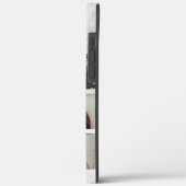 Aangepast 6 Fotocollage Monogram Naam Witte Marmer Case-Mate iPhone Case (Achterkant / Links)