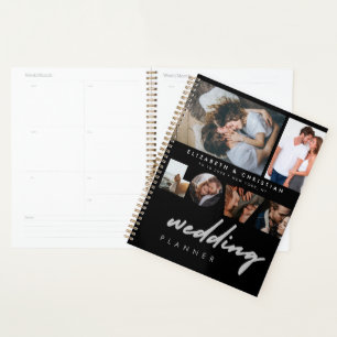 Aangepast 6 Foto's Black White Love Script Weddens Planner