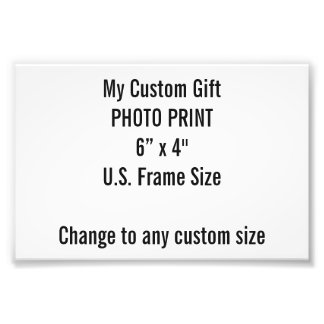 Aangepast 6 x 4-inch fotoafdrukken (VS-Lijst forma Foto Afdruk