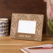 Aangepast 6 "x 4" Landschap, FrameStyle: natuurlij Gegraveerde Lijstjes (Links)