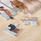 Aangepast 8 fotocollage met Cute Script-onderschri Legpuzzel (Zijkant)