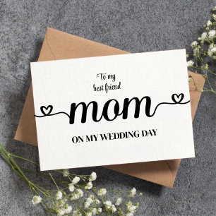 Aangepast Aan mijn beste vriendin mama Bedankkaart
