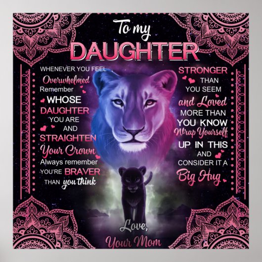 Aangepast aan mijn dochterbank. poster (Voorkant)