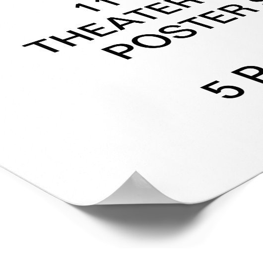 Aangepast, aangepast 11-inch x14-inch Poster met w (Hoek)