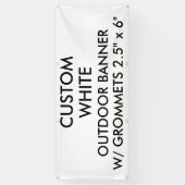 Aangepast, aangepast 2,5 x 6-inch buitenpaneel spandoek (Verticaal)