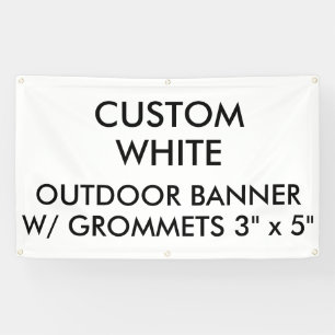 Aangepast, aangepast, 3 x 5-inch buitenste banner